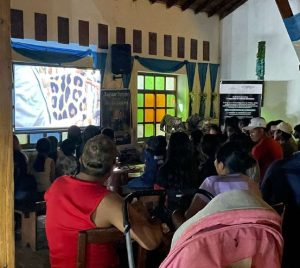 People watching a documentary